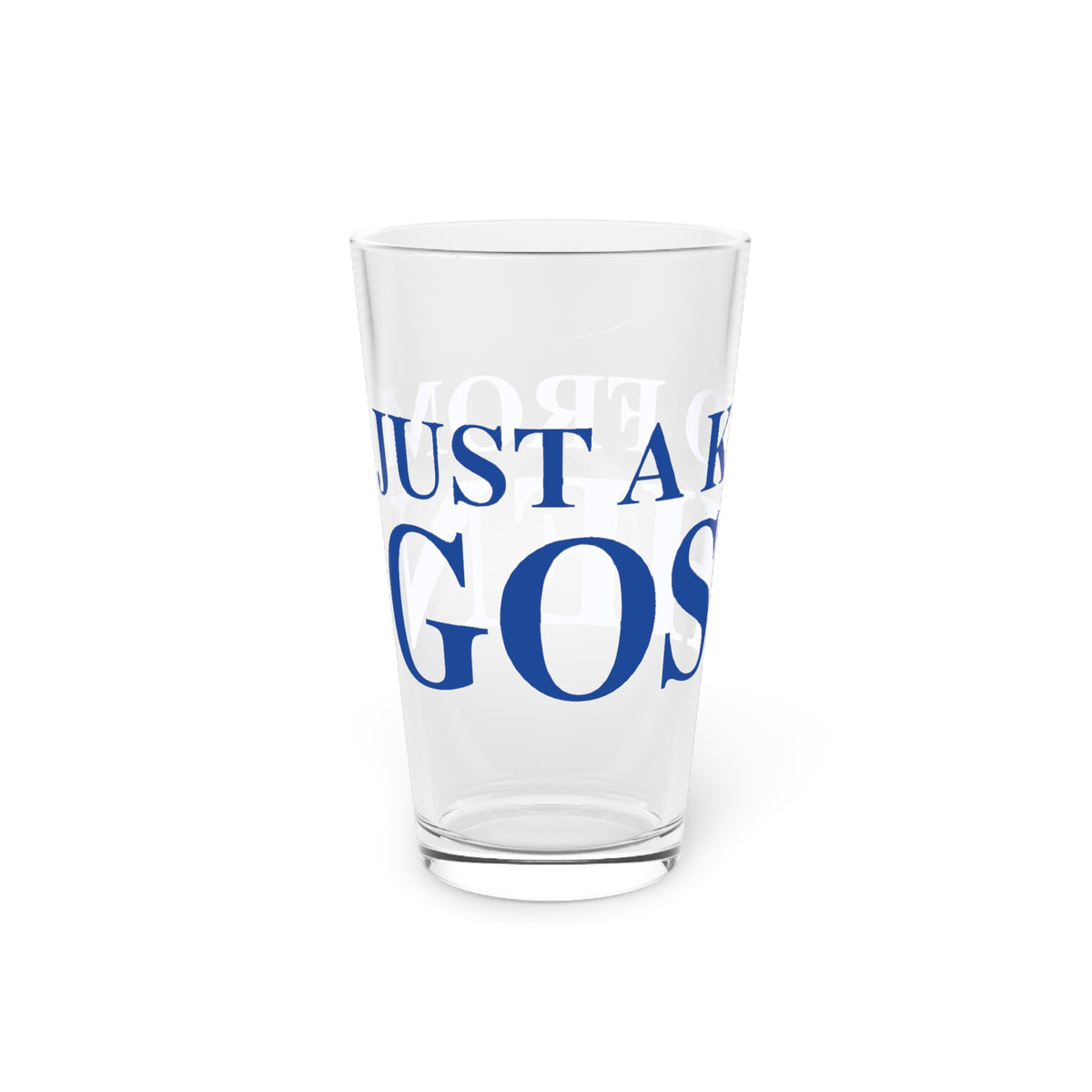 Just a kid from Goshen Pint Glass, 16oz
