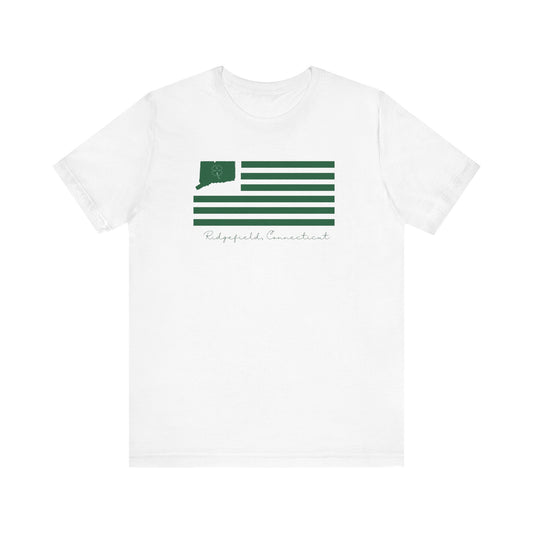 Ridgefield Connecticut St Patrick’s Day Flag Unisex Jersey Short Sleeve T-Shirt