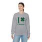 I Clover Chester Unisex Heavy Blend™ Crewneck Sweatshirt (green)