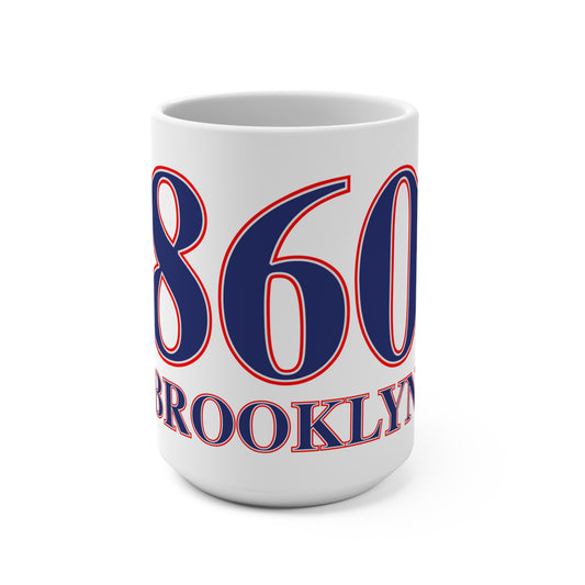 860 Brooklyn Red, White & Blue Mug 15oz