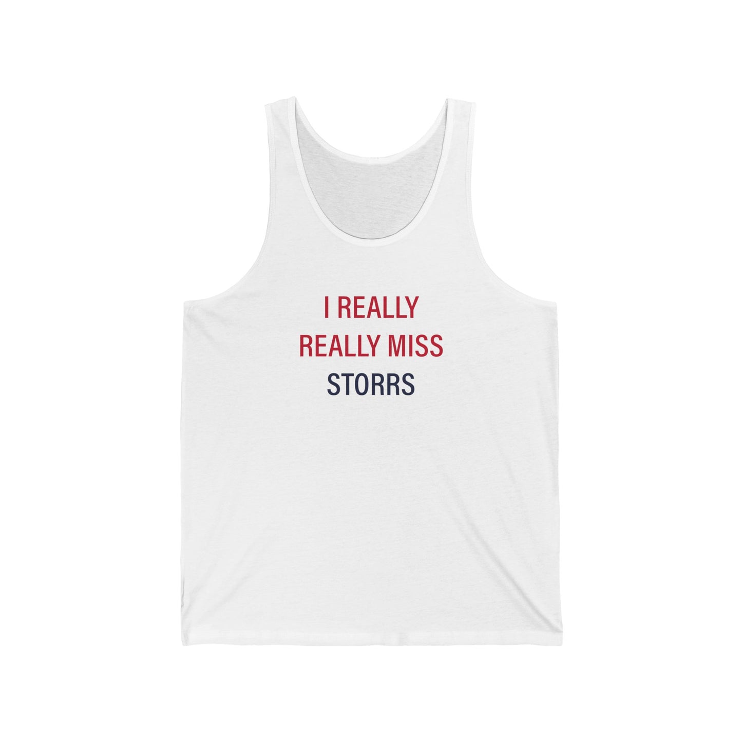 I Really Really Miss Storrs Unisex Jersey Tank Top
