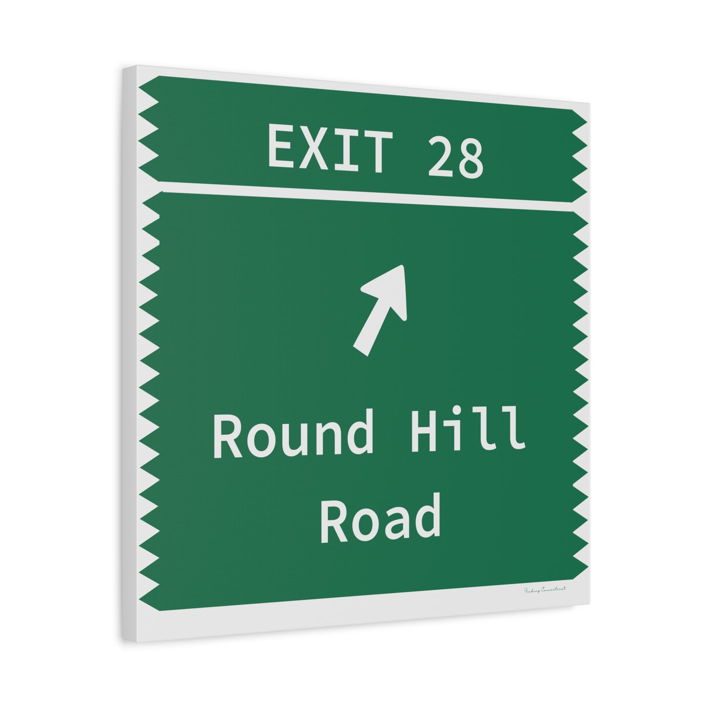 Vintage Merritt Parkway Exit 28 Sign Matte Canvas, Stretched, 1.25"