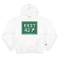 Vintage Exit 42 Merritt Parkway Sign Champion Hoodie