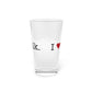I Heart East Norwalk. Pint Glass, 16oz