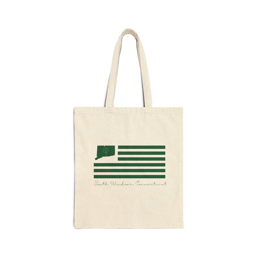 South Windsor Connecticut St. Patrick’s Day Flag Cotton Canvas Tote Bag