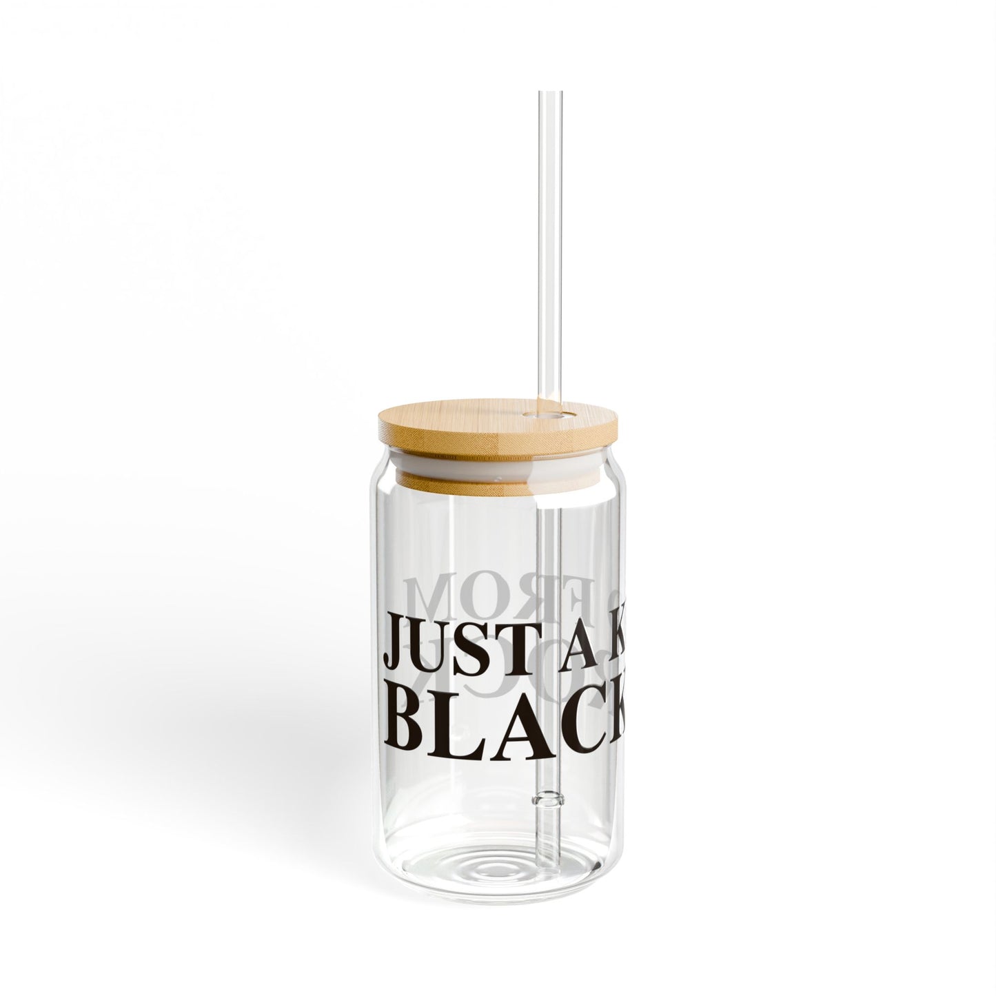 Just a kid from Black Rock Sipper Glass, 16oz