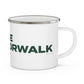 Love South Norwalk Enamel Camping Mug