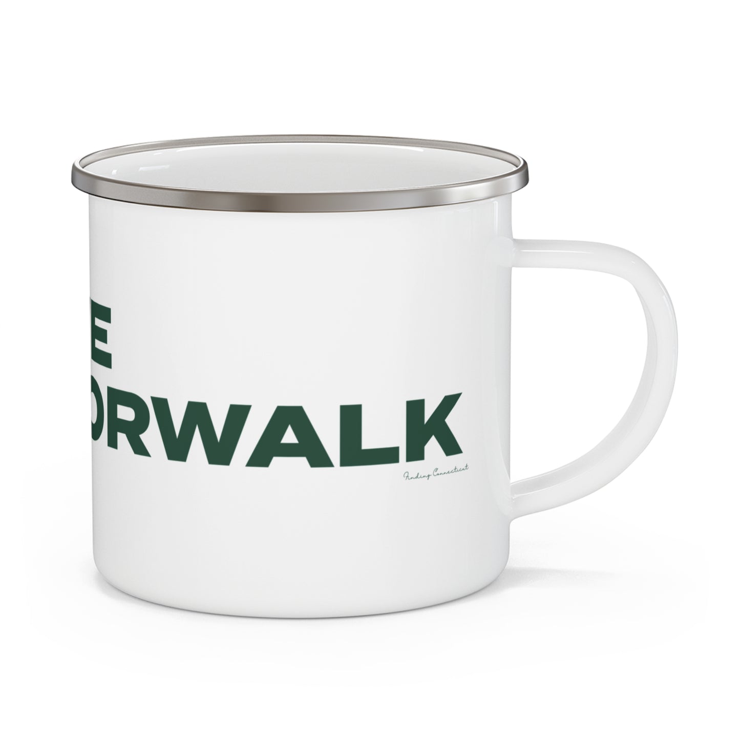 Love South Norwalk Enamel Camping Mug
