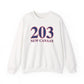 203 New Canaan Red White & Blue Unisex Heavy Blend™ Crewneck Sweatshirt
