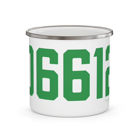 06612 Easton Connecticut Zip Code Enamel Camping Mug
