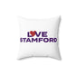 Love Stamford Spun Polyester Square Pillow