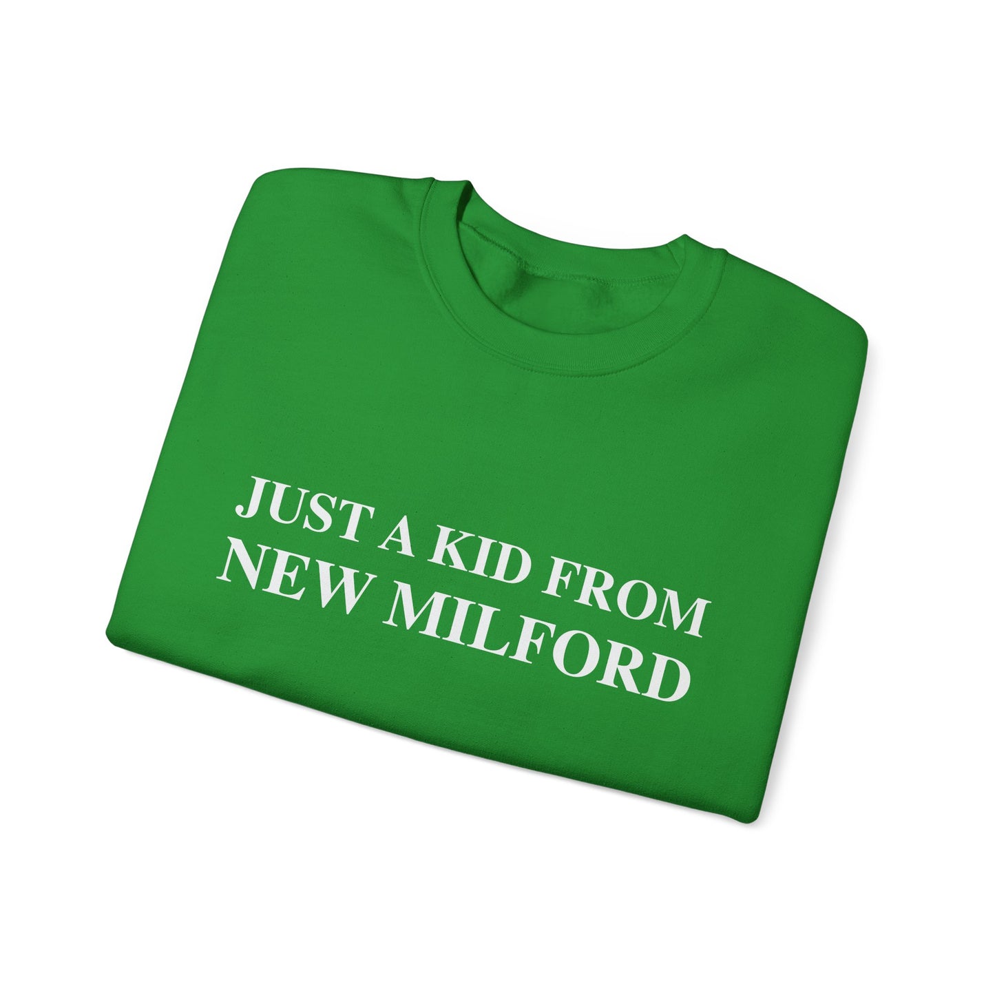 Just a kid from New Milford Unisex Heavy Blend™ Crewneck Sweatshirt