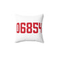 06854 Norwalk Connecticut Zip Code Spun Polyester Square Pillow