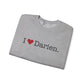I Heart Darien. Unisex Heavy Blend™ Crewneck Sweatshirt