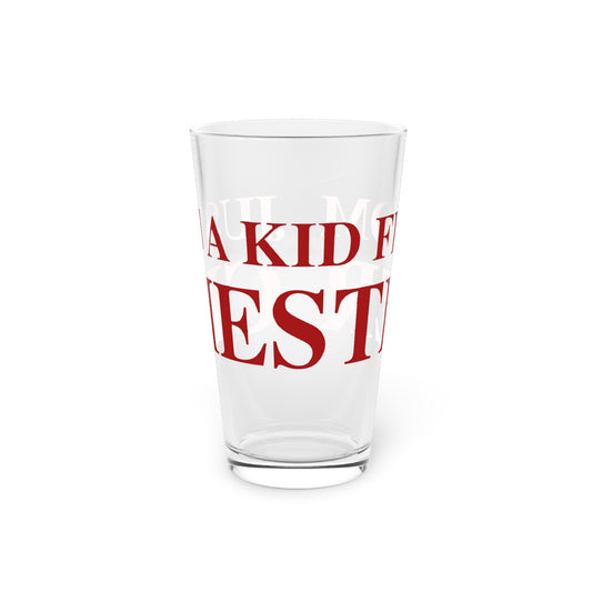 Just a kid from Chester Pint Glass, 16oz
