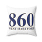 860 West Hartford Polyester Square Pillow