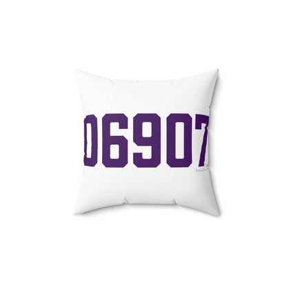 06907 Stamford Connecticut Zip Code Spun Polyester Square Pillow