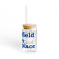 Brookfield Is My Happy Place Sipper Glass, 16oz
