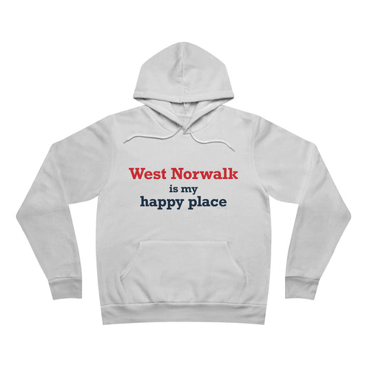 West Norwalk is my happy place Unisex Sponge Fleece Pullover Hoodie