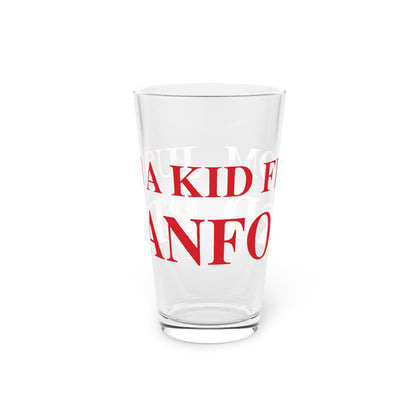 Just a kid from Branford Pint Glass, 16oz