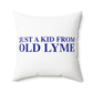 Just a kid from Old Lyme Spun Polyester Square Pillow