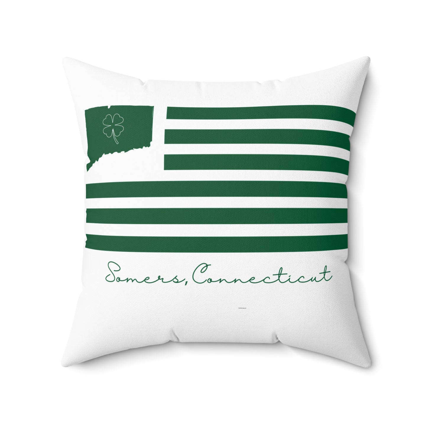 Somers St. Patrick’s Day Flag Spun Polyester Square Pillow