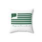 Stafford Connecticut St. Patrick’s Day Flag Spun Polyester Square Pillow