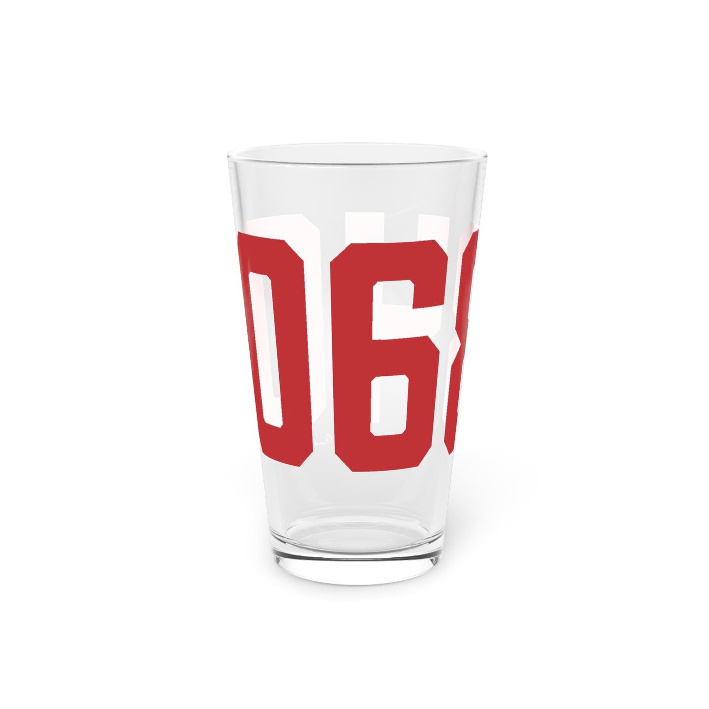 06840 New Canaan Connecticut Zip Code Pint Glass, 16oz