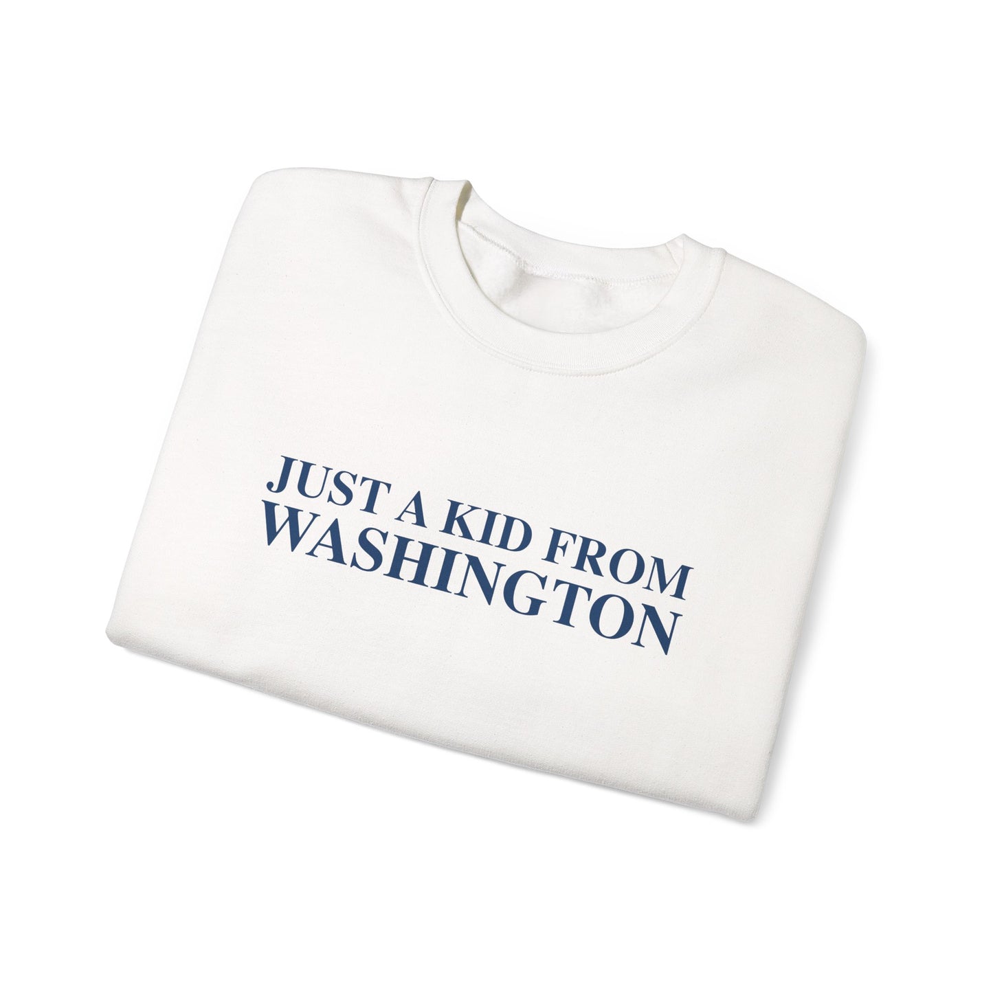 Just a kid from Washington Unisex Heavy Blend™ Crewneck Sweatshirt