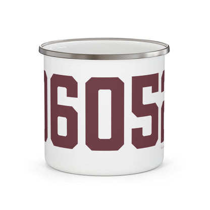 06052 New Britain Connecticut Zip Code Enamel Camping Mug