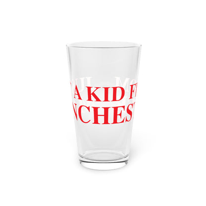 Just a kid from Manchester Pint Glass, 16oz