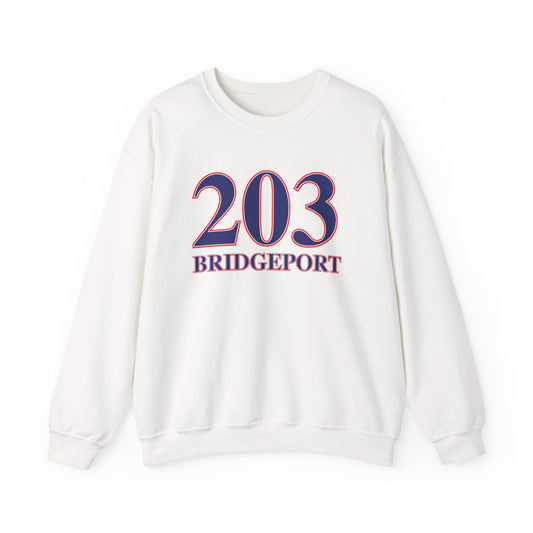 203 Bridgeport Red, White & Blue Unisex Heavy Blend™ Crewneck Sweatshirt