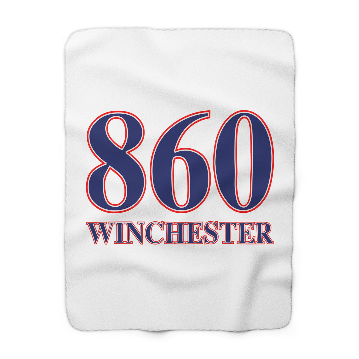 Winchester Red, White & Blue Sherpa Fleece Blanket