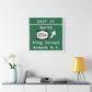 Vintage Merritt Parkway Exit 27 Sign Matte Canvas, Stretched, 1.25"