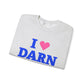 I Heart DARN Unisex Heavy Blend™ Crewneck Sweatshirt