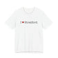 I Heart Stratford. Unisex Jersey Short Sleeve T-Shirt