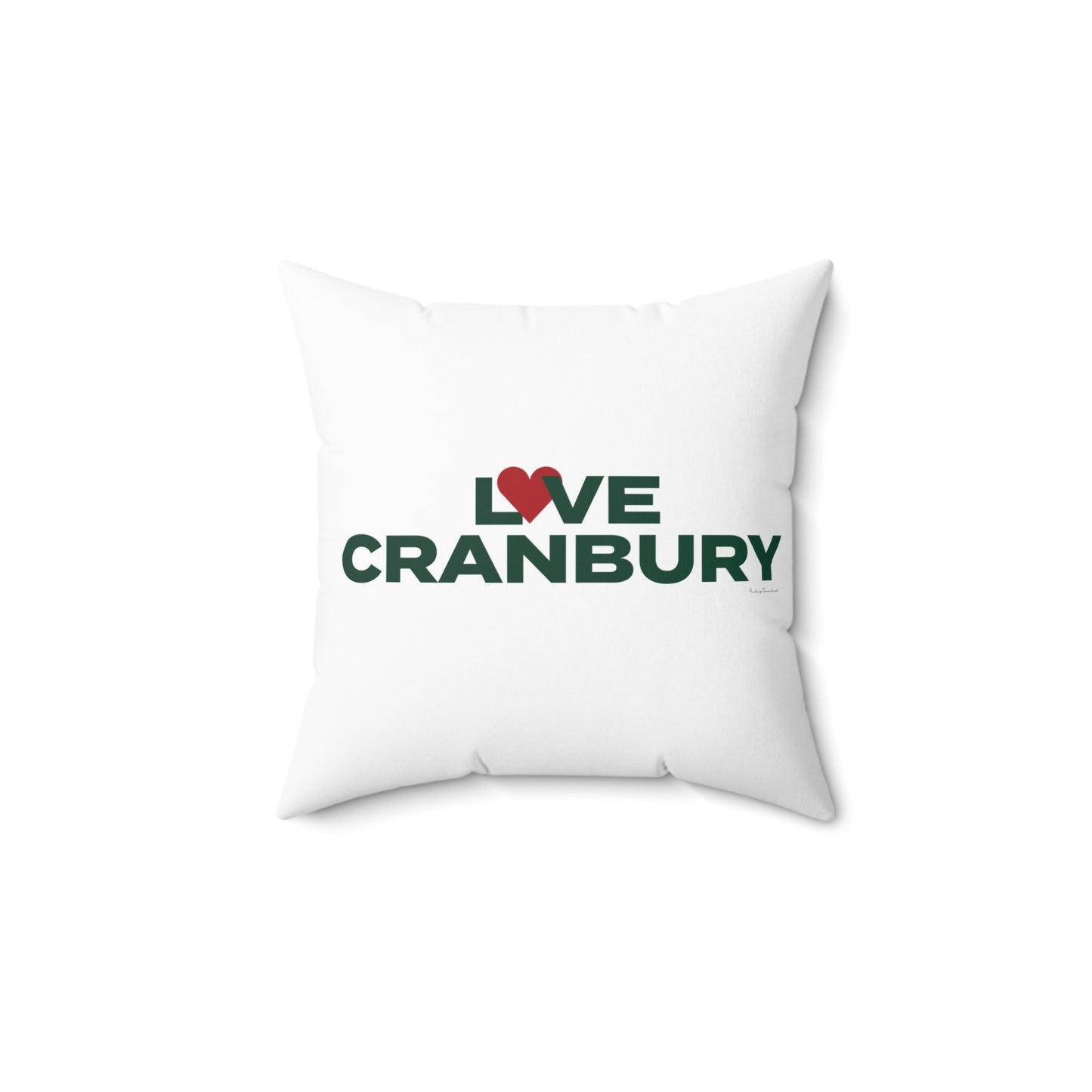 Love Cranbury Spun Polyester Square Pillow