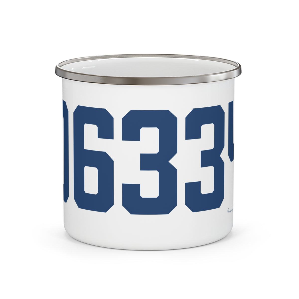 06334 Bozrah Connecticut Zip Code Enamel Camping Mug