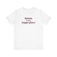 Salem  is My Happy Place Unisex Jersey Short Sleeve T-Shirt