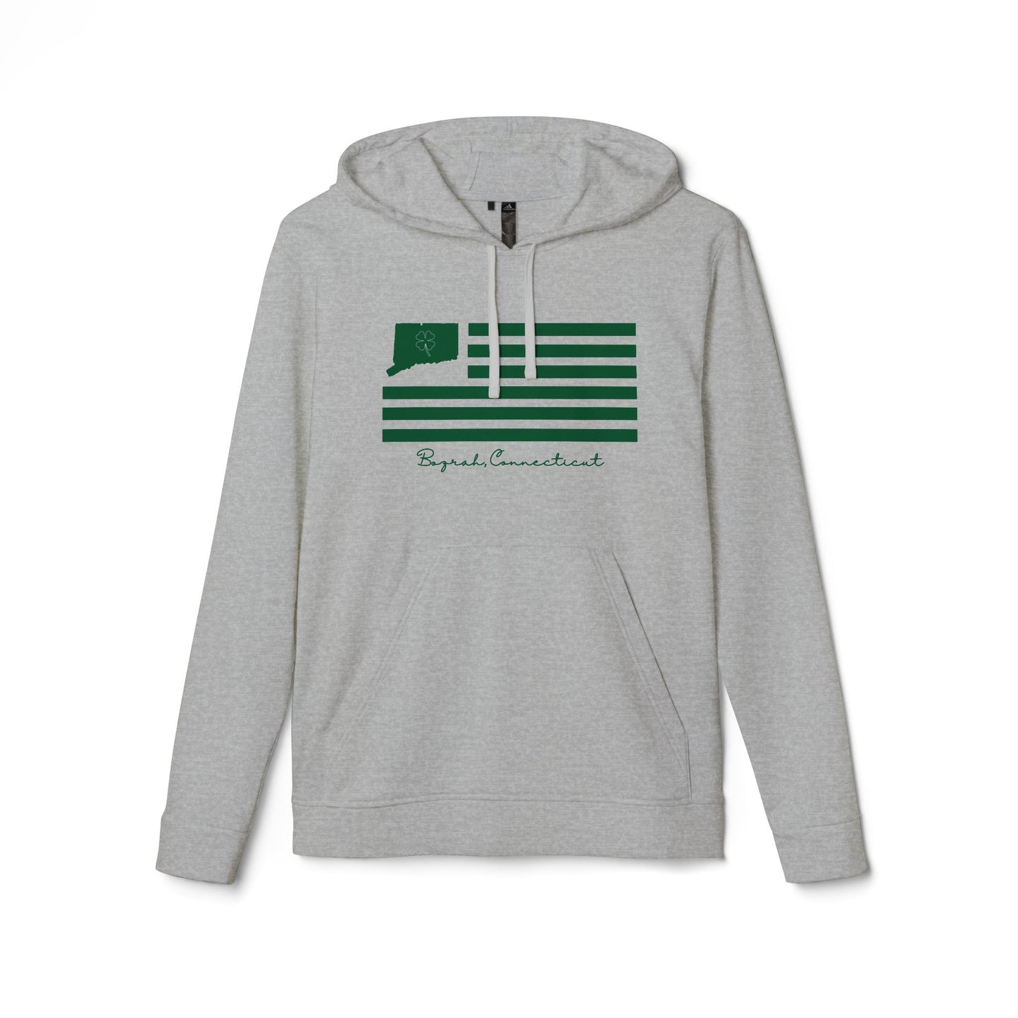 Bozrah Connecticut St. Patrick’s Day Flag adidas Unisex Fleece Hoodie