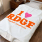 I Heart RDGF Velveteen Plush Blanket