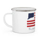 Brookfield Connecticut Flag Enamel Camping Mug