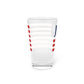 Canterbury Connecticut Flag Pint Glass, 16oz