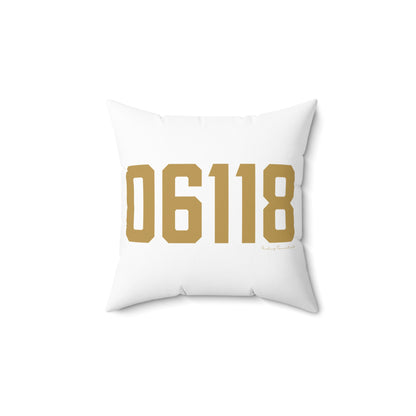 06118 East Hartford Connecticut Zip Code Polyester Square Pillow