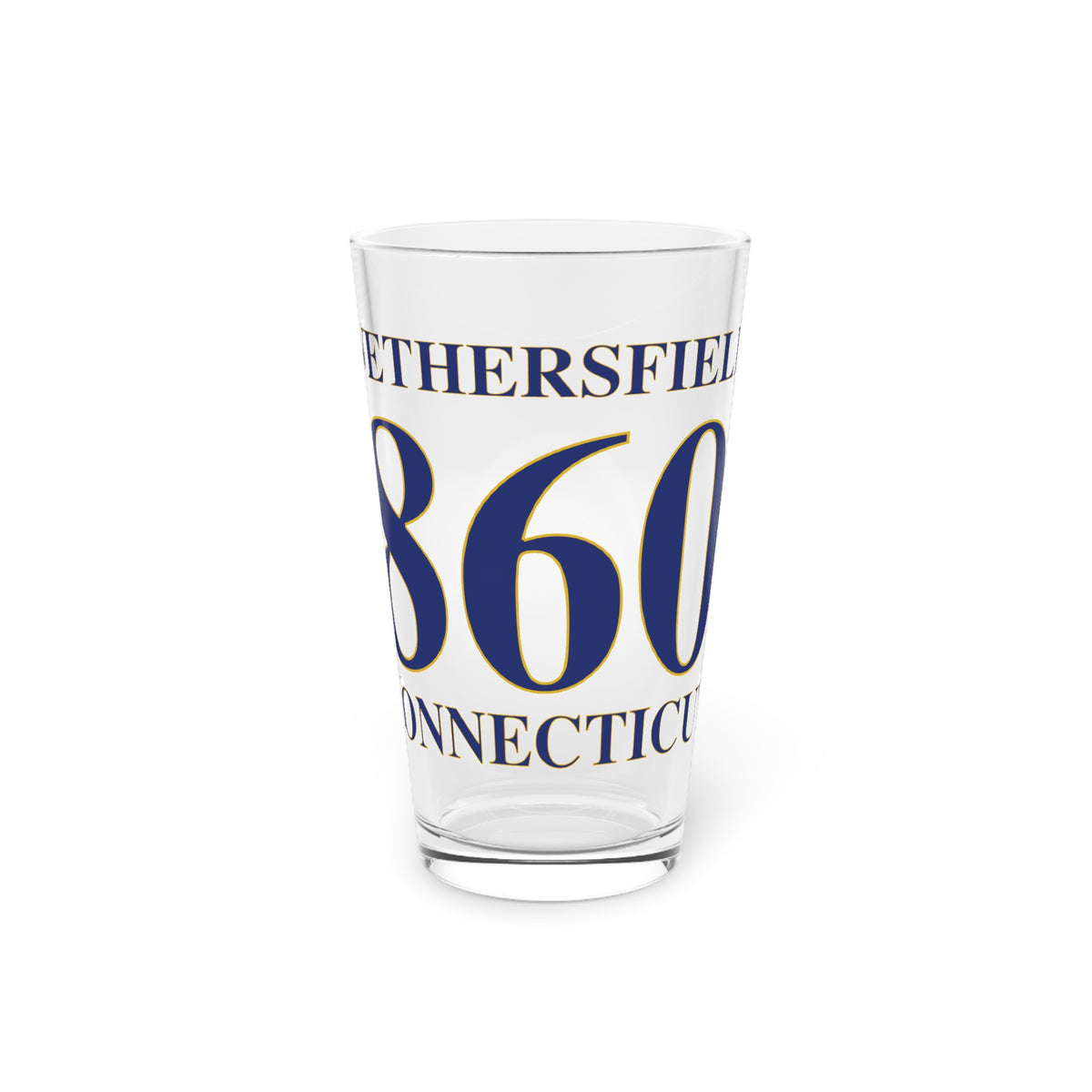 Wethersfield 860 Connecticut Pint Glass, 16oz