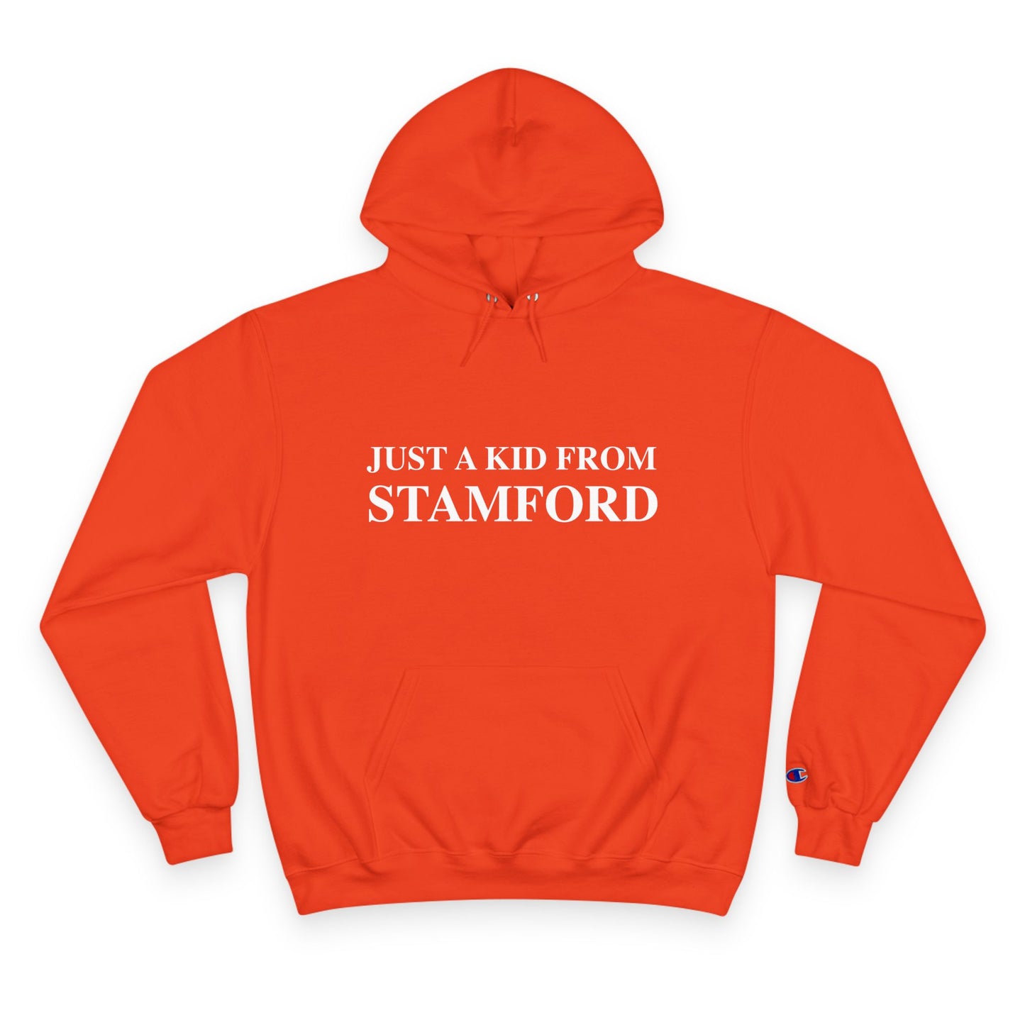 Just a kid from Stamford Champion Hoodie