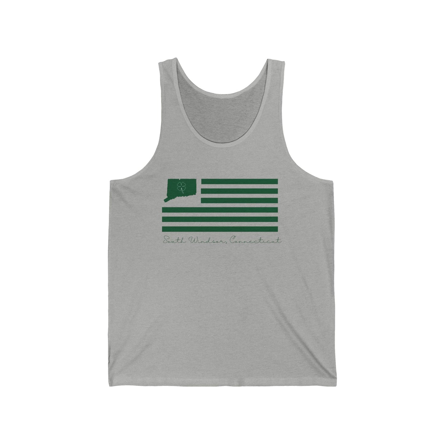 South Windsor Connecticut St Patrick’s Day Flag Unisex Jersey Tank Top