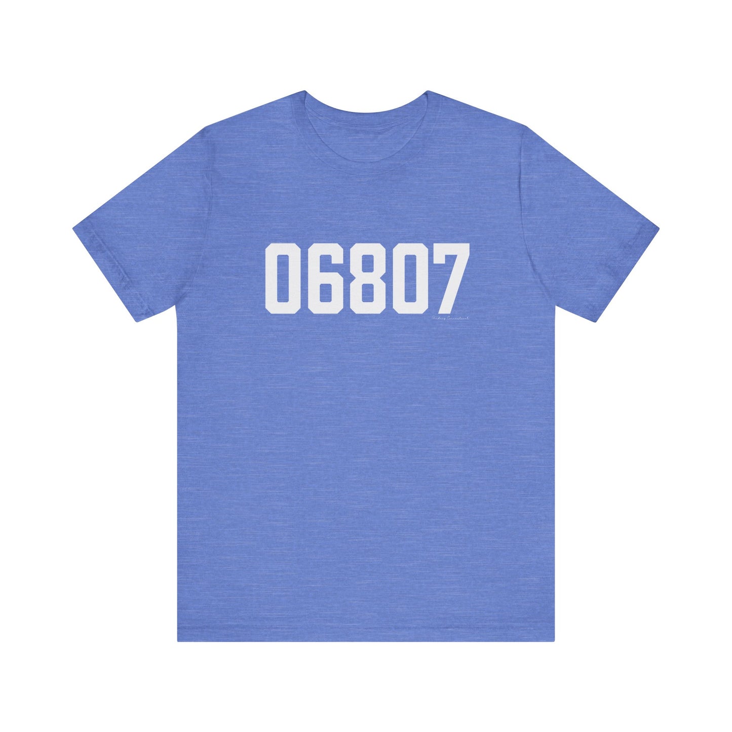 06807 - Greenwich CT Zip Code Unisex Jersey Short Sleeve T-Shirt