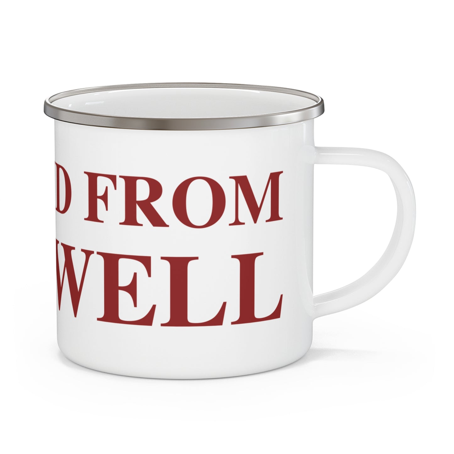 Just a kid from Cromwell Enamel Camping Mug