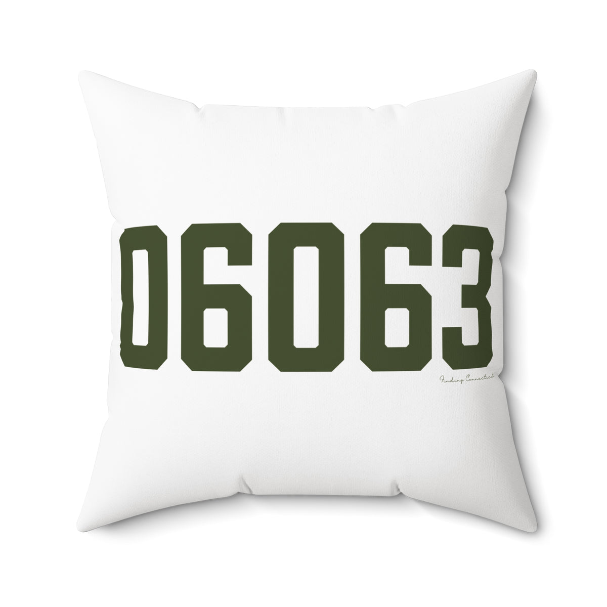 06063 Barkhamsted Connecticut Zip Code Polyester Square Pillow